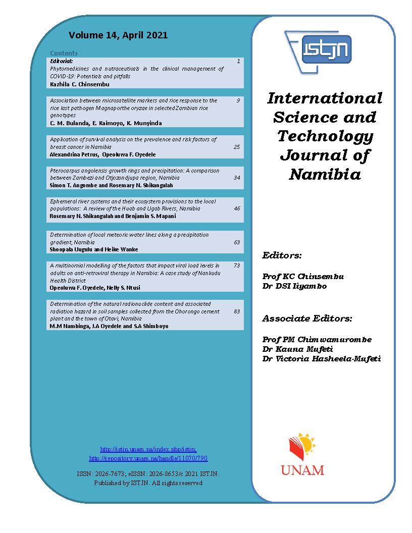 					View Vol. 14 (2021): International Science and Technology Journal of Namibia (ISTJN)
				